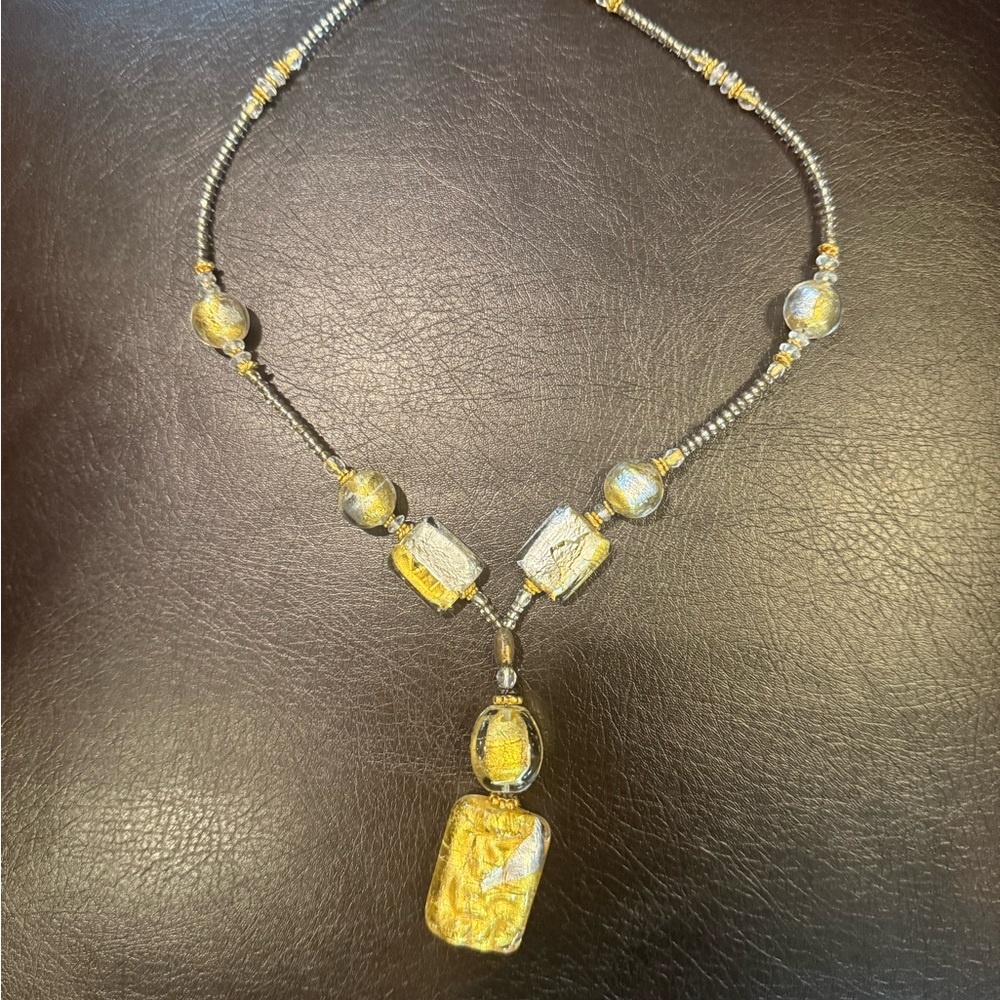 Elegant Gold and Silver Necklace